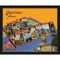 PTM Images Graphic Prints Abstract West Virginia Mountaineers Framed Art Prints