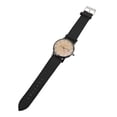 thumbnail image 1 of Reloj Para Hombre, Reloj De Cuarzo Con Cara Grande, Calendario, Fecha, Correa De Cuero PU, Vidrio Mineral Para Negocios, 1 of 7