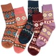 thumbnail image 2 of Chaussettes Mi-Mollet en Laine d'Hiver pour Femmes, 2 of 5