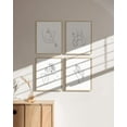 thumbnail image 6 of Minimalist Line Art Prints Set of 4 By Haus and Hues | Aesthetic Art Posters | Wall Art Minimalist Painting | Minimal Wall Art | Drawing Poster | Black/White Prints | BEIGE FRAMED (11x14), 6 of 6