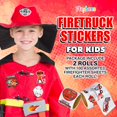 thumbnail image 3 of Playbees Firetruck Stickers - 2 Rolls - Kids' Party Favors, Game Prizes, Novelty Toys, Wall Decor, Scrapbooking, Girly Collections, Arts and Crafts, 3 of 8