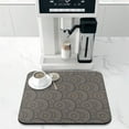 thumbnail image 4 of Coffee Bar Mat Accessories for Countertop Absorbent Hide Stain Rubber Backed Dish Drying Mats for Kitchen Counter Draining Pad Decor Gift Fit Under Coffee Maker Coffee Pot Espresso Machine (18x16in), 4 of 6