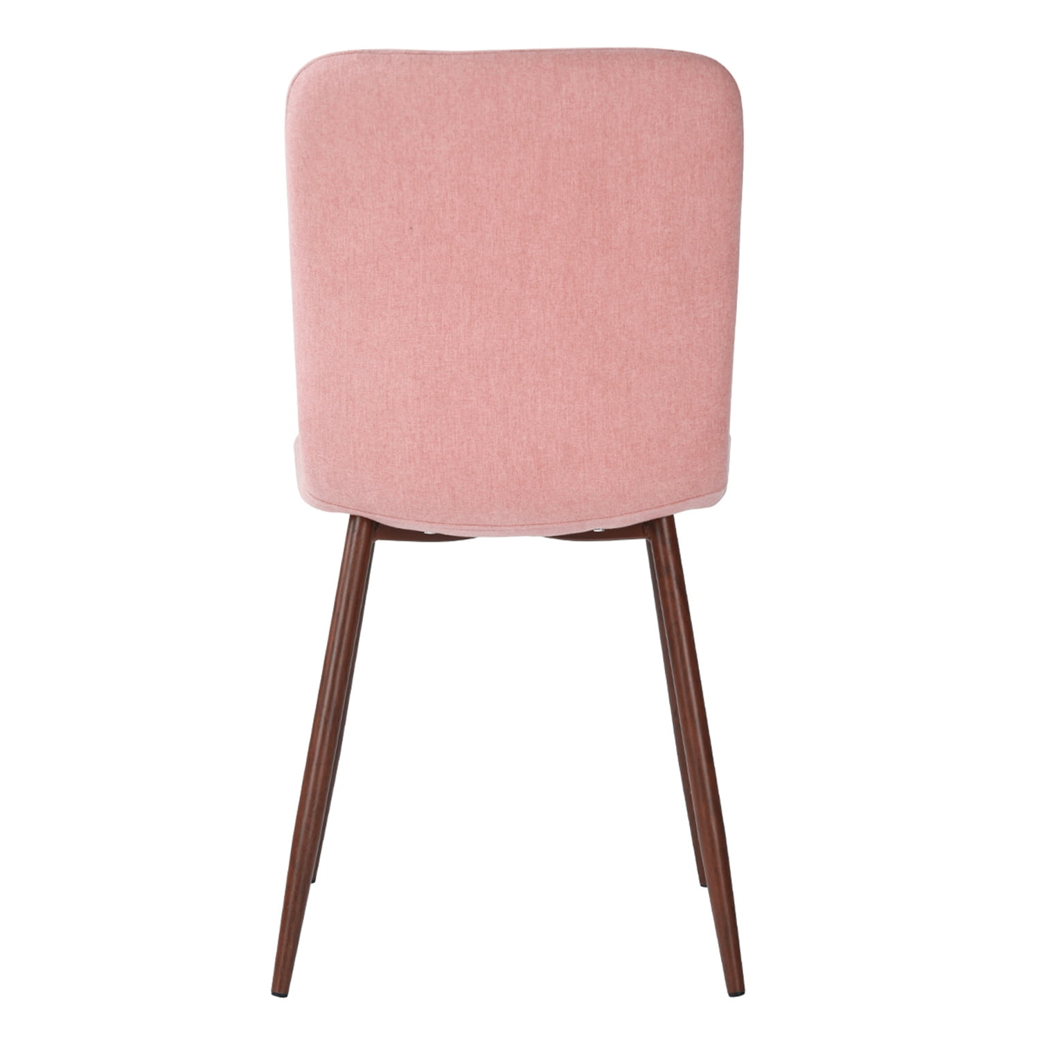 Kepooman Frech Style Dining Chair Upholstered Seat with Solid Wood Leg for Kitchen Dining Living Room and Office, Pink Kepooman Frech Style Dining Chair Upholstered Seat with Solid Wood Leg for Kitchen Dining Living Room and Office, Pink