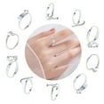 thumbnail image 2 of 10pcs Crochet Rings Adjustable Thumb Rings for Knitting Hobbyists Yarns Rings Convenient Finger Holders for Hand Weaving, 2 of 8