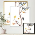 thumbnail image 4 of Designart 'Little Birds Sitting On The Tree Branches IV' Traditional Framed Canvas Wall Art Print, 4 of 5