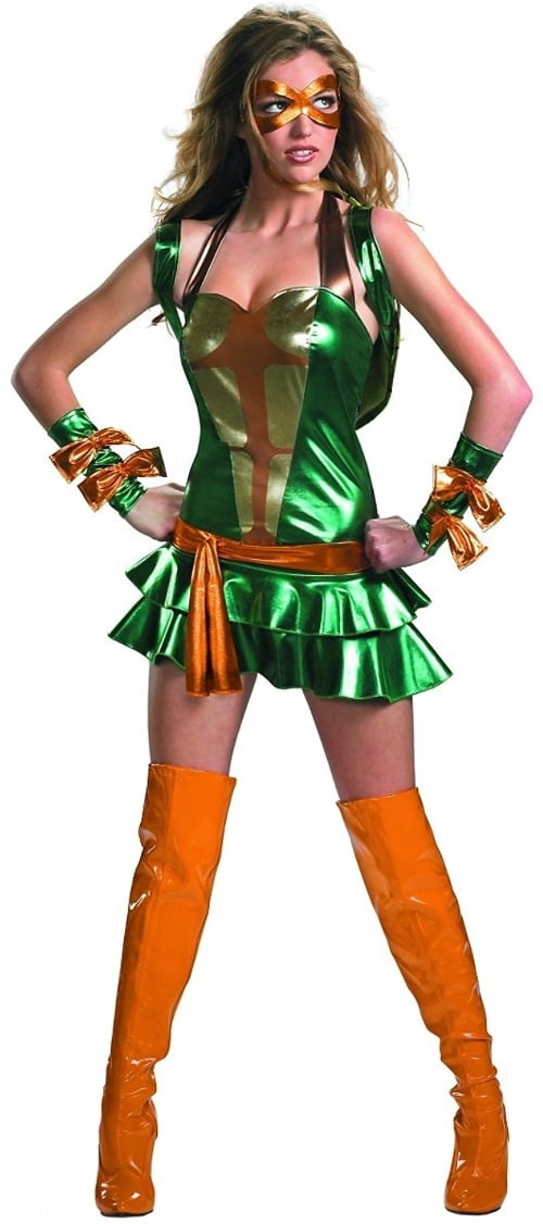 TMNT Ninja Turtles Michelangelo Costume Womens Small