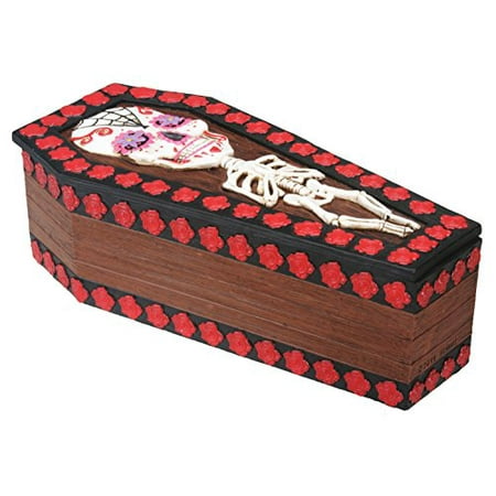 Day of The Dead Coffin Box Display Decoration