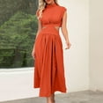 thumbnail image 2 of Robe Sans Manches pour Femmes Été Décontractée en Vrac Robes Longues à la Mode, 2 of 4