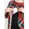 thumbnail image 4 of Burgundy Tartan Maternity Nursing Tunic, 4 of 4
