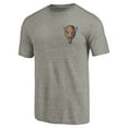 thumbnail image 2 of Men's Gray Heather Marshall Thundering Herd Left Chest Distressed Logo Tri-Blend T-Shirt, 2 of 3