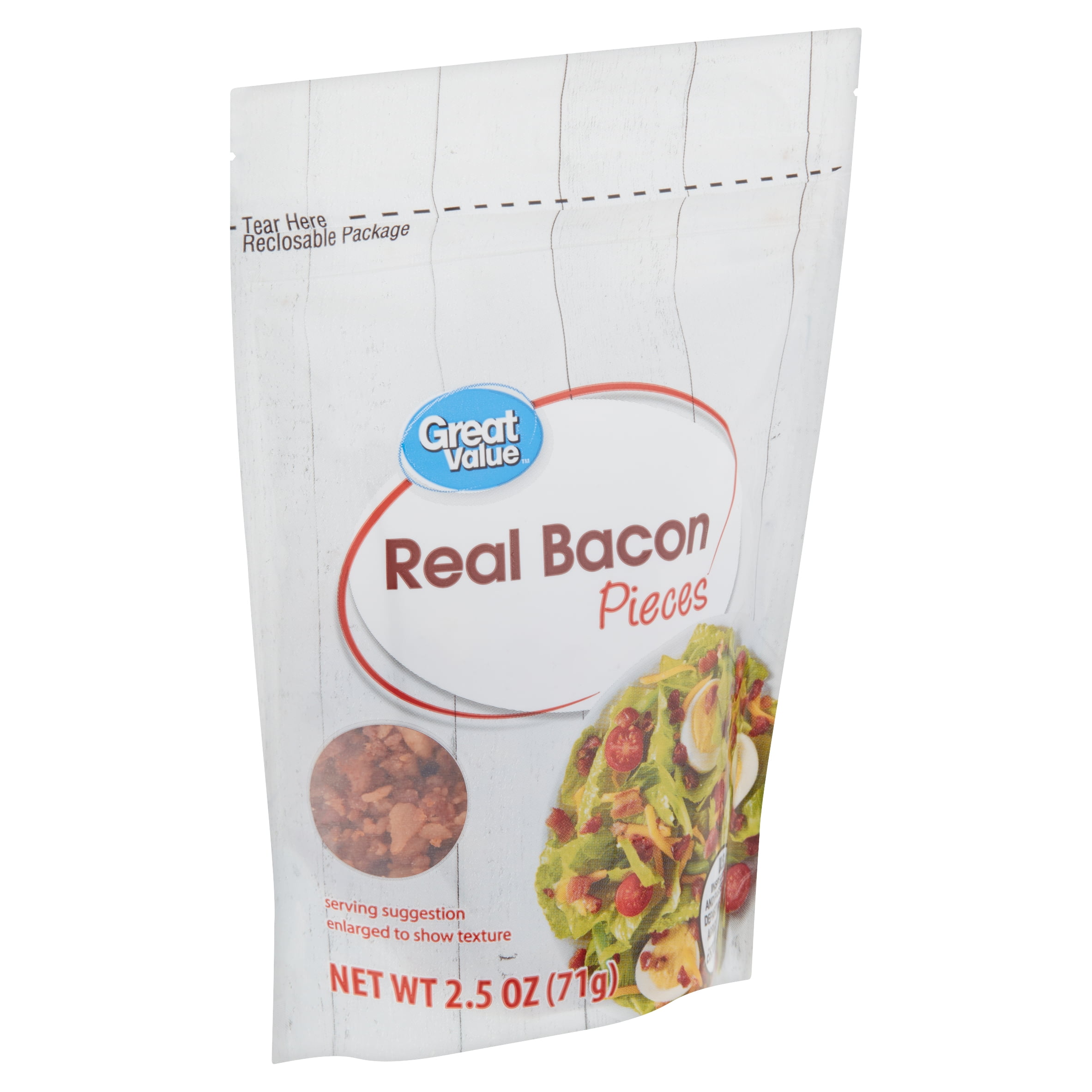 Great Value Real Bacon Pieces, 2.5 oz