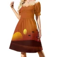 thumbnail image 2 of Vestido corto de manga Melocots para mujeres avergonzadas, vestidos africanos para mujeres, vestidos de fiesta de noche., 2 of 7