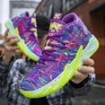 thumbnail image 3 of BINQER Unisex Basketball Sneakers Breathable Athletic Shoes with Multi Color Matching Design, Dynamic Traction All-Day Comfort for Indoor/Outdoor Courts, 3 of 8