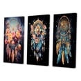 thumbnail image 3 of Designart "Intercepting Dreams with Dreamcatcher III" Dream Catcher Wall Art Set Of 3 - Gold Dream Catcher Gallery Set For Office Decor, 3 of 7