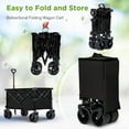 thumbnail image 6 of Collapsible Wagon with Wheels, 400LBS Wagons Carts Foldable, Beach Carts with Big Wheels for Sand, Heavy Duty Wagon, Folding Cart with All-Terrain Wheels, Garden Carts Sports Wagon Beach Wagons, 6 of 9