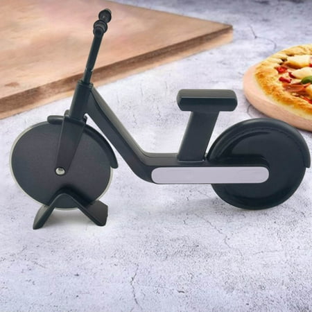 

SUWHWEA Bike Style Stainless Steel Pizza Cutter Bicycle Chopper Cutting Knife Roller Dual Slicer-Kitchen Bike Roller Pizza Cutter Tool On Clearance