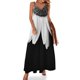 thumbnail image 1 of Vestido de noche sin mangas con margaritas en blanco y negro, vestido de fiesta de lujo para mujer, 1 of 7
