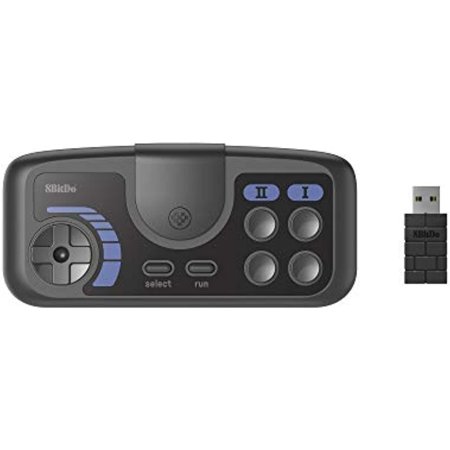 8Bitdo PCE Core 2.4G Wireless Gamepad for PC Engine Mini, PC Engine CoreGrafx Mini, TurboGrafx-16 Mini & Nintendo Switch (PCE Core Edition)