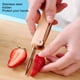 thumbnail image 5 of Bewildely Rebanadora de sandía de acero inoxidable 3 en 1 Reemplazo portátil ABS Mango Cuchara de fruta Accesorios para herramientas Azul Type3 NO3, 5 of 6