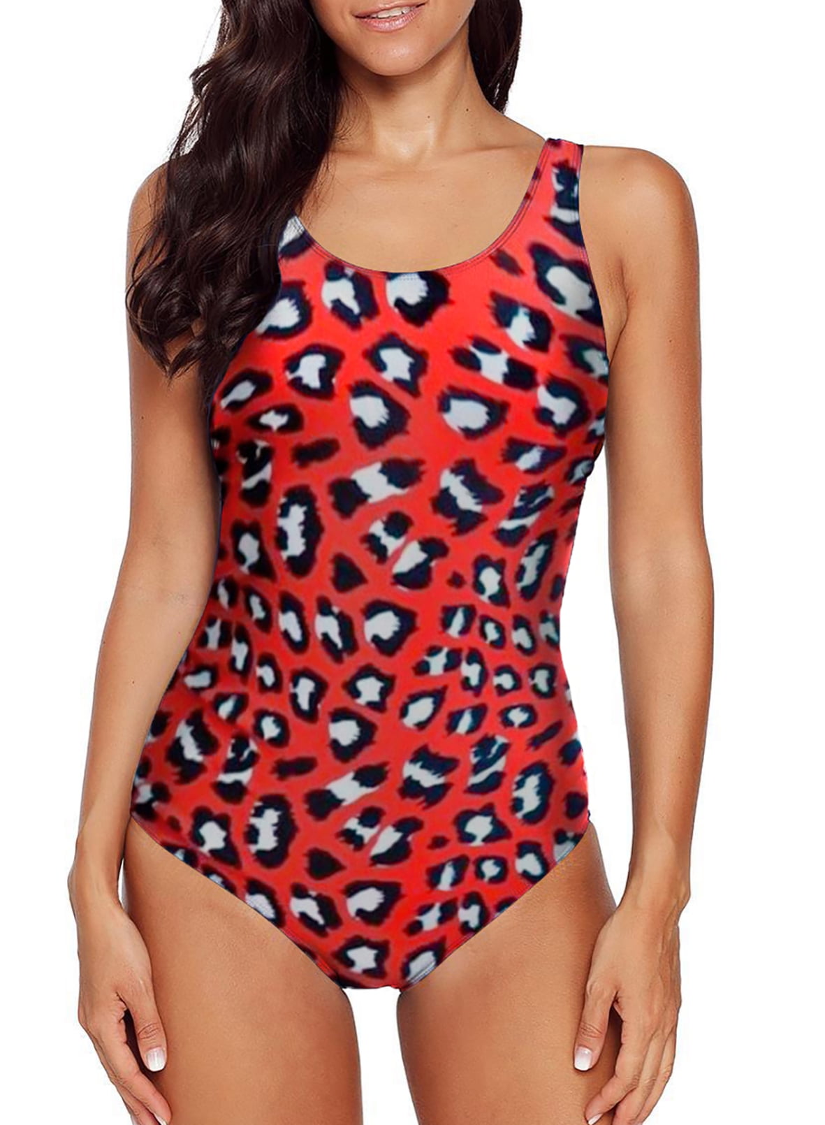 AlvaQ Swimwear Women Tummy Control Swimsuit Womens Swimming Costumes One Piece V Neck Swimwear Plus Size