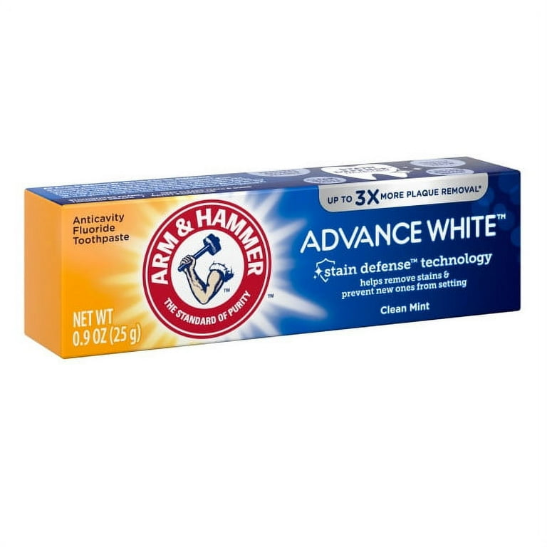 Arm & Hammer Advance White Toothpaste TRAVEL SIZE 0.9OZ - Walmart.com