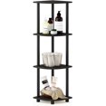thumbnail image 1 of 5 Tier Corner Display Rack Multipurpose Shelving Unit, Dark Cherry/Black, 1 of 7