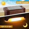thumbnail image 5 of Warm White LED Solar Step Lamp LED Solar Lights Path Stair Outdoor Garden Yard Fence Wall Landscape Solar Lamp Courtyard, 5 of 5