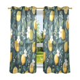 thumbnail image 6 of Yayeee Window Curtains Light Filtering 63"x42" Grommet Panel Pair Home Living Room Decor, Yellow Lemons, 6 of 7