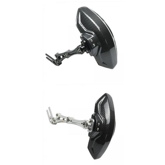 Guardabarros Trasero CNC Para Bicicleta Eléctrica Universal N1s M3, Color Negro+Guardabarros Trasero CNC Para Bicicleta Eléctrica Universal N1s M3 Plateada Yotijar none