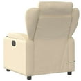 thumbnail image 4 of vidaXL Massage Recliner Chair Cream Fabric (100% polyester), metal, plywood, 4 of 10