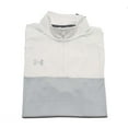 thumbnail image 2 of Under Armour Men's Locker Jacquard Quarter Zip Shirt, White \ Black,L - US, 2 of 4