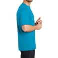 thumbnail image 4 of Men's Perfect Weight Crew Tee Bright Turquoise Large, 4 of 4