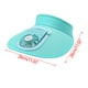 thumbnail image 2 of Hogar y jardín, Decoración de otoño, Abanicos, Sombrero de verano con visera y carga USB, aleros grandes, para exteriores, con abanico, para hombre y mujer, para padres e hijos, 2 of 2