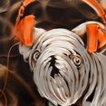 thumbnail image 2 of Omax Decor MY3008 32 x 32 x 1 in. Rocking My Orange Headphones Handmade Metal Wall Art Sculpture, 2 of 2