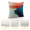 thumbnail image 4 of Chilfamy  Blue and Pink Throw Pillow Covers Cases Modern Abstract Art Painting Bed Sofa Couch Square Accent Decorative Cushion Pillow Cover for Living Room Bedroom Decor 12x12in, 4 of 5