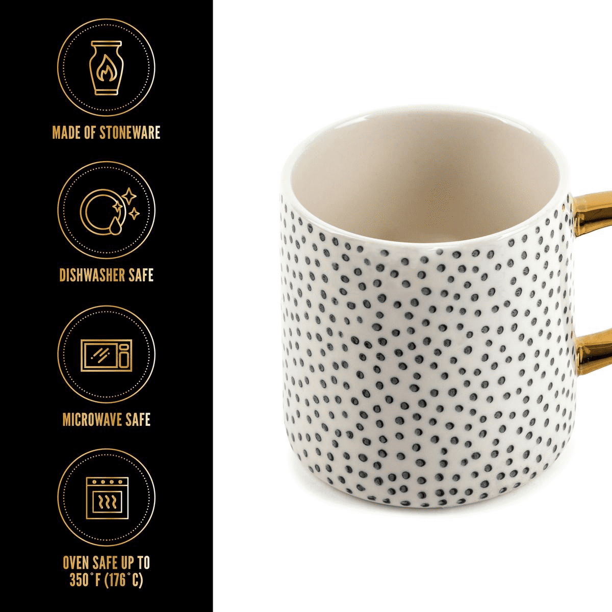 Dot & Stripe Mugs, Set of 4 – Thyme&Table