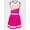 A Hot Pink, variant on Alvivi Kids Girls Cheer Leader Costume Cheerleading Crop Top with Pleated Skirt Set 6-16