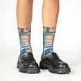 thumbnail image 4 of Naloa Coastal Cat By The Window Kids Socks Unisex Kids and Toddlers' Crew Socks, ,1 Pairs, 4 of 5