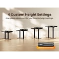 thumbnail image 2 of Kyspho 63″ x 28″ Electric Standing Desk with Drawers, Height Adjustable Gaming Desk with Monitor Stand & Storage Shelf, 4 Preset Heights for Home Office, Black, 2 of 8