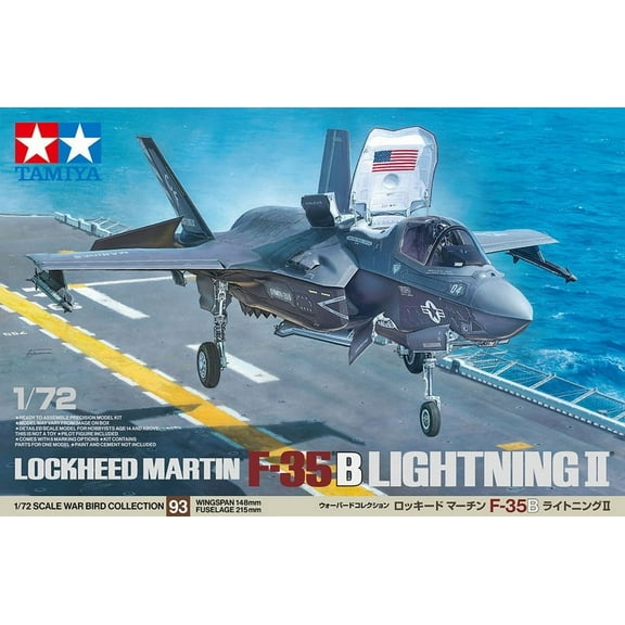 Tamiya 60793 Lockheed Martin F-35B Lightning II 1/72 Scale Plastic Model Kit