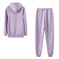 thumbnail image 3 of Pyhlmscde Women's Two Piece Long Sleeve Full Zip Sweatsuit, Sweatsuits Women 2 Piece Outfit, Fall Outfits for Women, Women Fall Clothes, 3 of 5