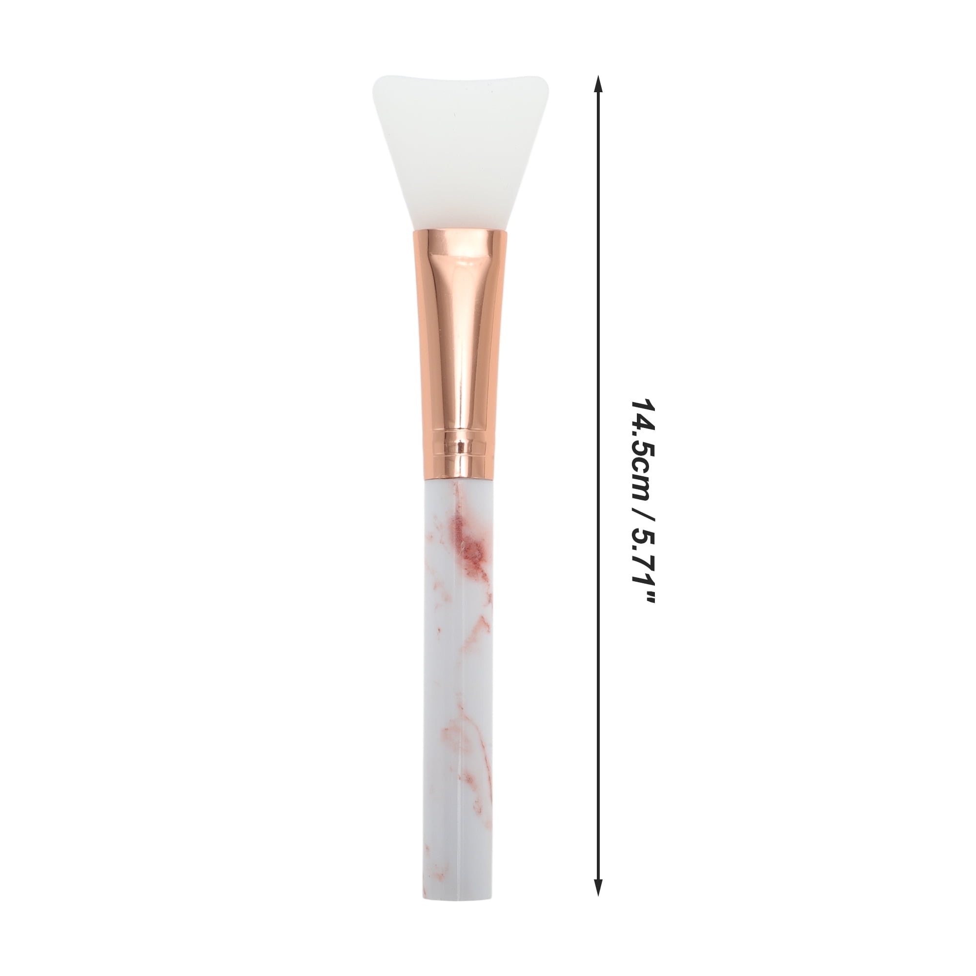 Unique Bargains Lightweight Marble Facial Mask Brush 1 Pc Brown, White