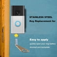 thumbnail image 4 of Efficient Doorbells Opening Tool Set Convenient for Rings Models Includes 2 Stainless Steel Key Daily Casual Use, 4 of 9