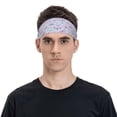 thumbnail image 2 of Naloa Purple Butterfly Fashionable Sport Sweatband for Running, Yoga, Basketball - Head Circumference 19.6-22.4 inches, 2 of 9