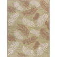 thumbnail image 1 of Tapis d'Intérieur Ou d'Extérieur 5 x 7 Pi. Tropical Sprigs, Beige & Vert, 1 of 1