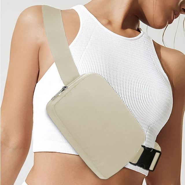 Sac de Poitrine Imperméable en Nylon Hommes et Femmes Sac Messager Assorti Sports de Plein Air Course Sac de Taille