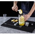 thumbnail image 4 of Bar Service Mat Non-Slip Mats Rubber Bar Dry Mat Dish Drying Mat 45 x 30 cm（Black）, 4 of 5
