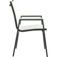 thumbnail image 3 of Meridian Furniture Nizuc Off White Fabric Outdoor Patio Dining Chair (Set of 2), 3 of 7