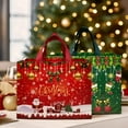 thumbnail image 5 of Wrapables Non-Woven Reusable Christmas Holidays Gift Bags with Handles for Gift Wrap, Parties, Favors and Treats (Set of 8), Blue Night, 5 of 8