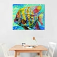 thumbnail image 2 of Orinice Fish Water Blue Background Fine Art Aesthetic Poster & Print Wall Painting for Home Decor 20x16in, 2 of 6